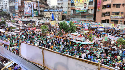 নয়াপল্টনে বিএনপির সমাবেশ (ছবি: সালমান তারেক শাকিল)