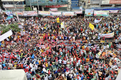 নয়াপল্টনে বিএনপির সমাবেশ (ছবি: সালমান তারেক শাকিল)