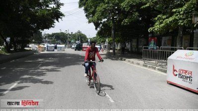 গুলশানে যান চলাচল বন্ধ
