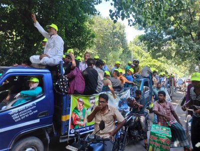 আ.লীগের শোভাযাত্রা-পূর্ব সমাবেশ শুরু