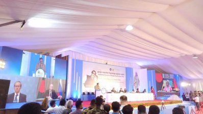 ইউরেনিয়াম হস্তান্তর অনুষ্ঠানে ভারতকে ধন্যবাদ শেখ হাসিনা ও পুতিনের
