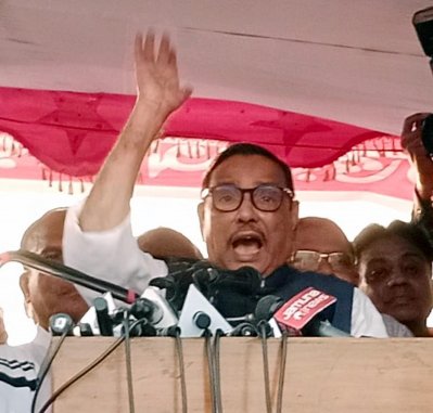 গাবতলীতে ঢাকা মহানগর উত্তর আওয়ামী লীগের শান্তি সমাবেশে ওবায়দুল কাদের (ছবি: ফোকাস বাংলা)