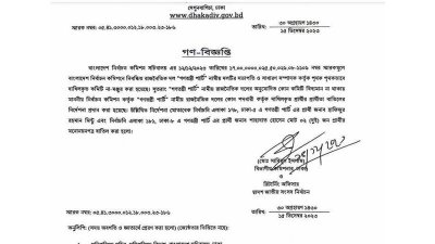 জারি করা গণবিজ্ঞপ্তি