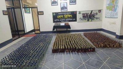 র&zwnj;্যাবের উদ্ধার করা ফেনসিডিল 
