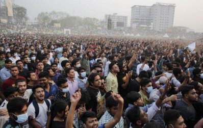 গত বছরের ‘জয় বাংলা কনসার্ট’র চিত্র/ ছবি: বাংলা ট্রিবিউন