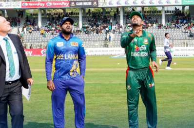 টসের মুহূর্তের দৃশ্য। ছবি-শ্রীলঙ্কা ক্রিকেটের ফেসবুক থেকে।