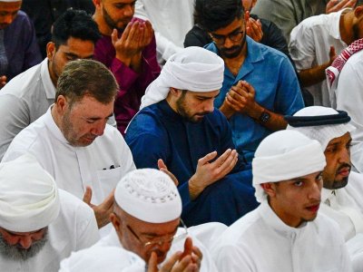 Prayer at the end of the name of Eid in Dubai, United Arab Emirates.  Photo: Gulf News