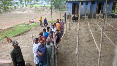 কুড়িগ্রামের তিন উপজেলায় ৪৫ শতাংশ ভোট পড়েছে