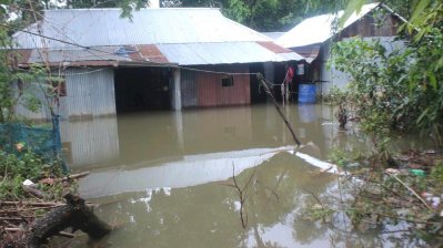 সবচেয়ে বেশি প্লাবিত হয়েছে সীমান্তবর্তী পাঁচ উপজেলা