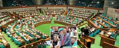 জাতীয় সংসদে ২০২৪-২৫ অর্থবছরের বাজেট পেশ করেন অর্থমন্ত্রী আবুল হাসান মাহমুদ আলী (ছবি: ফোকাস বাংলা)