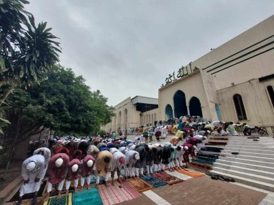 জাতীয় মসজিদ বায়তুল মোকাররমে ঈদের জামাত 