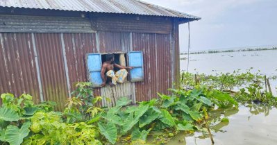 মৌলভীবাজারে ভারী বৃষ্টি, ৩ লাখ বাড়িঘর প্লাবনের শঙ্কা