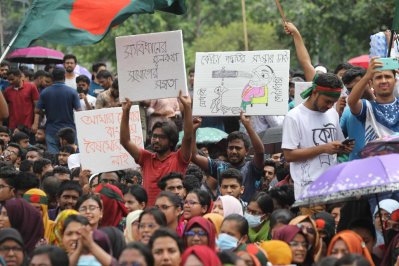 কোটাবিরোধী আন্দোলন (ছবি: নাসিরুল ইসলাম)