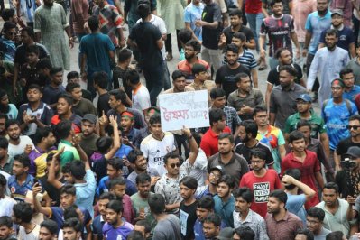 সরকারি চাকরিতে কোটাকে বৈষম্য বলছেন আন্দোলনকারীরা (ছবি: সাজ্জাদ হোসেন)