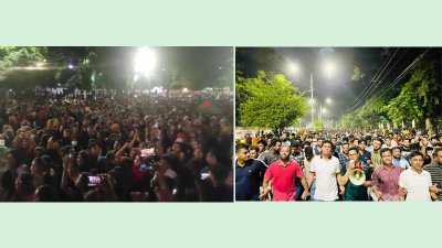 সোমবার আন্দোলনকারী শিক্ষার্থী ও ছাত্রলীগের পাল্টাপাল্টি কর্মসূচি
