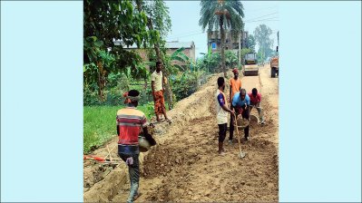 নির্ধারিত সময়ের আগেই নির্মাণকাজ শেষ হওয়ার আশা (ছবি: বাংলা ট্রিবিউন)