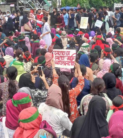 যাত্রাবাড়ীতে বিক্ষোভ (ছবি: আতিক হাসান শুভ) 