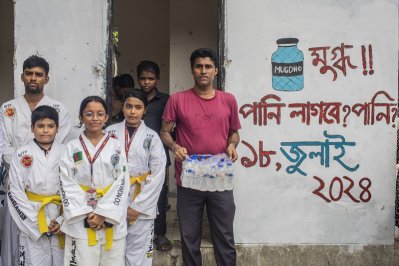 গ্রাফিতিতে প্রতিবাদের ভাষা