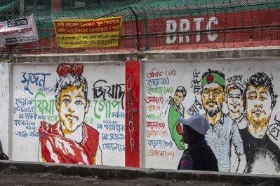 গ্রাফিতিতে প্রতিবাদের ভাষা