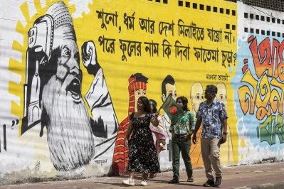 গ্রাফিতিতে প্রতিবাদের ভাষা