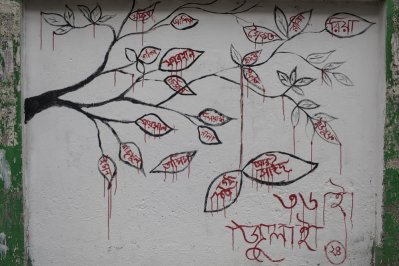 গ্রাফিতিতে প্রতিবাদের ভাষা