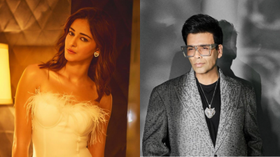 অনন্যা পান্ডে ও করণ জোহর