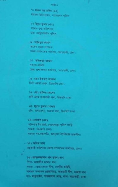 শেখ হাসিনাসহ ১১২ জনের বিরুদ্ধে মামলা