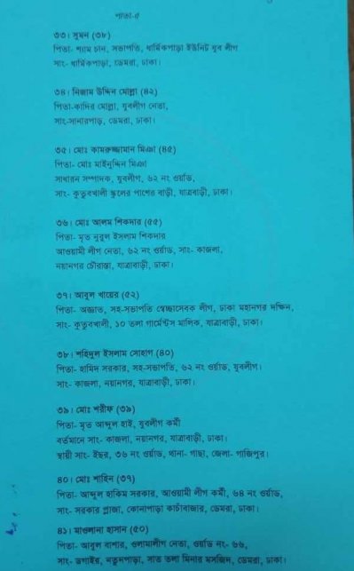 শেখ হাসিনাসহ ১১২ জনের বিরুদ্ধে মামলা