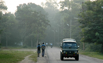 মীরাট ক্যান্টনমেন্টের ভেতরে একটি রাস্তা