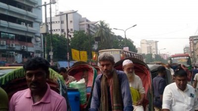 রাজধানীতে তীব্র জানযট। ছবি: আতিক হাসান শুভ