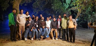 শুটিংয়ে অংশ নেওয়া সাংবাদিকরা