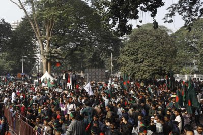 দেশের বিভিন্ন জেলা-উপজেলা থেকে ঢাকায় এসেছেন ছাত্র-জনতা। ছবি: সাজ্জাদ হোসেন 