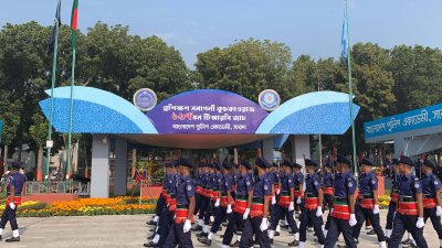 অবশেষে সারদায় কনস্টেবলদের প্রশিক্ষণ সমাপনী কুচকাওয়াজ অনুষ্ঠিত