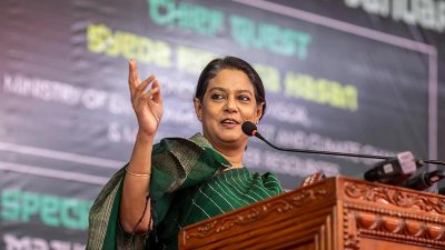 অনুষ্ঠানে প্রধান অতিথি হিসেবে উপস্থিত ছিলেন উপদেষ্টা সৈয়দা রিজওয়ান হাসান (ছবি: সাজ্জাদ হোসেন)