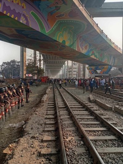 মহাখালীতে ৪ প্লাটুন বিজিবি মোতায়েন