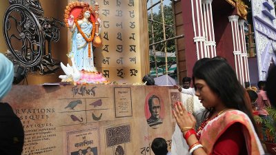 পূজা। ছবি: নাসিরুল ইসলাম