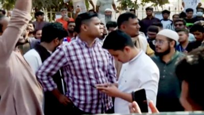 বিক্ষোভ সমাবেশে হাসনাত আব্দুল্লাহ ও সারজিস আলম