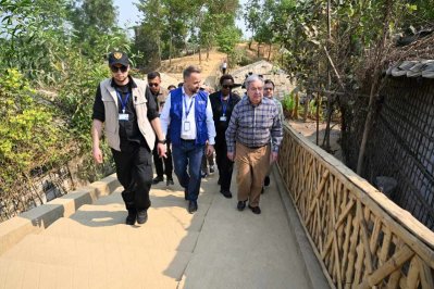 জাতিসংঘ মহাসচিব উখিয়ার রোহিঙ্গা ক্যাম্প পরিদর্শন করেন