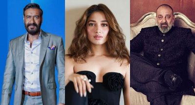 অজয় দেবগন, তামান্না ভাটিয়া ও সঞ্জয় দত্ত 