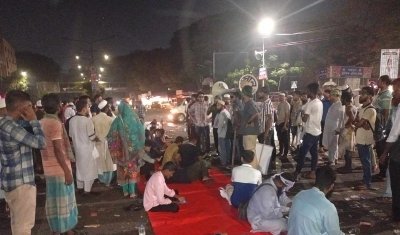 এবার শাহবাগে অবস্থান নিলেন আহত জুলাই যোদ্ধারা