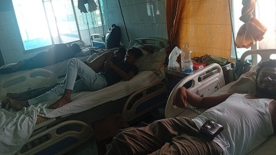 জাতীয় চক্ষু বিজ্ঞান ইনস্টিটিউট ও হাসপাতালে চিকিৎসাধীন কয়েকজন জুলাইযোদ্ধা