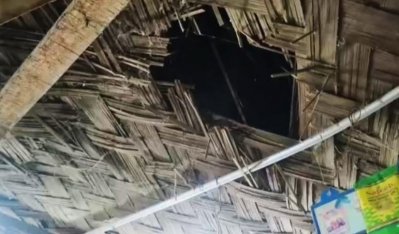 টিনের চাল কেটে দোকানে ঢুকে দুর্ধর্ষ চুরি