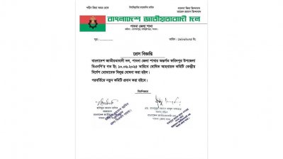 ঘোষণার ৯ দিনের মাথায় ফরিদপুর উপজেলা বিএনপির আহ্বায়ক কমিটি বিলুপ্ত