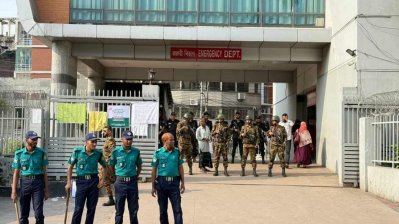 বুধবার থেকে জাতীয় বার্ন ইনস্টিটিউটে নিরাপত্তা ব্যবস্থা জোরদার করা হয়