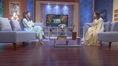 অনুষ্ঠানের সেটে বাঁধন ও মৌ