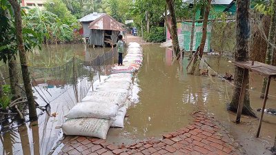মেঘনা-ডাকাতিয়ার পানি বাড়ছে, দুর্ভোগে অর্ধলক্ষাধিক মানুষ