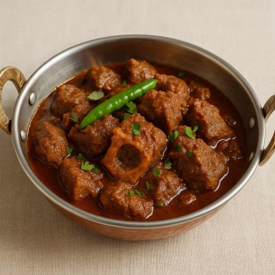 গরুর ঝাল ভুনা। ছবি- এআই/বাংলা ট্রিবিউন 