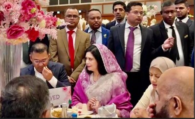 তারেক রহমান ও তার স্ত্রী। 