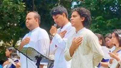শপথগ্রহণ অনুষ্ঠানে অংশগ্রহণ করেন জাতীয়তাবাদী ছাত্রদলের প্যানেলের সদস্যরা