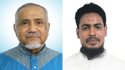 জামায়াতের নায়েবে আমির ডা. সৈয়দ আব্দুল্লাহ মো. তাহের (বাঁয়ে) এবং এনসিপির সদস্যসচিব আখতার হোসেন (ডানে)/কোলাজ